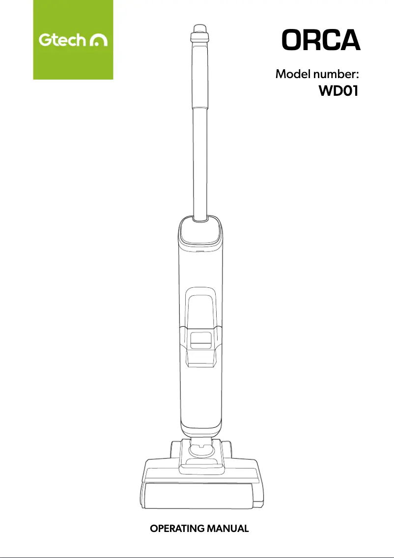 First page image of the manual for Orca WD01