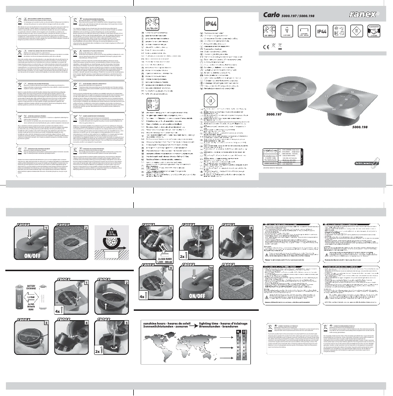 First page image of the manual for Carlo 5000.198