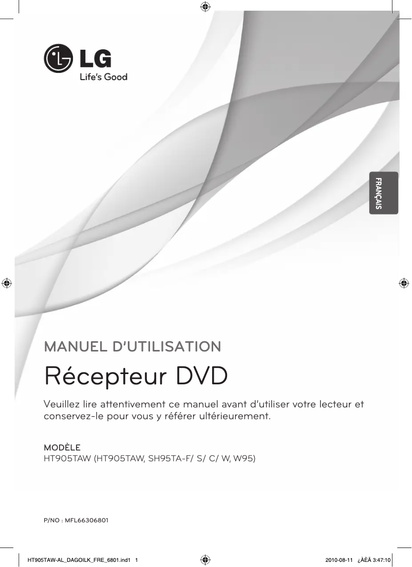 Page 1 of the manual User Manual LG HT905TAW