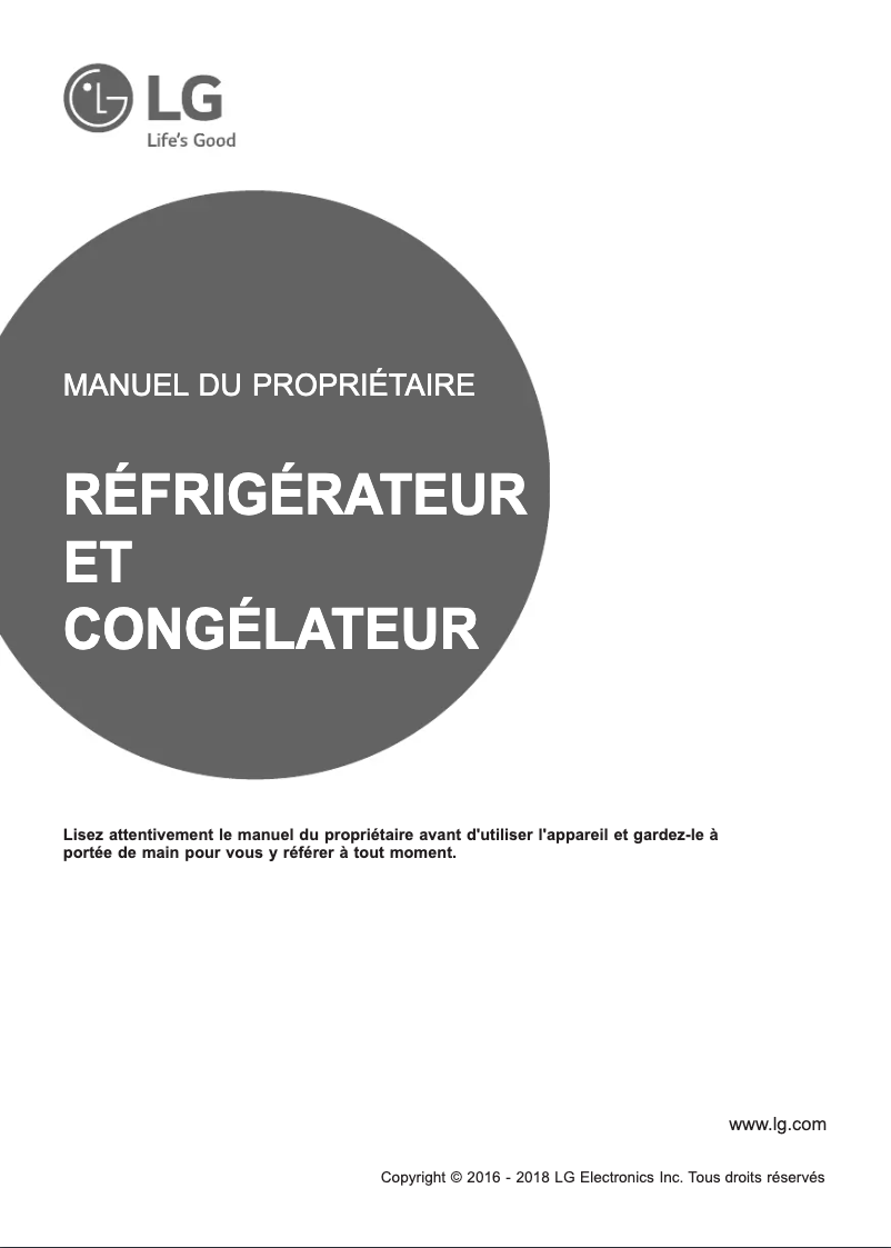 First page image of the manual for GBP20PZQFS