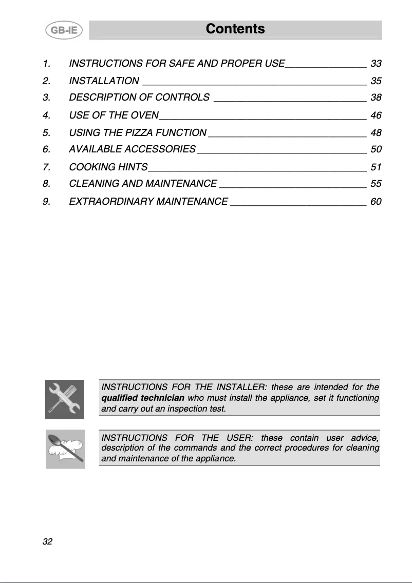 First page image of the manual for SC399XPZ