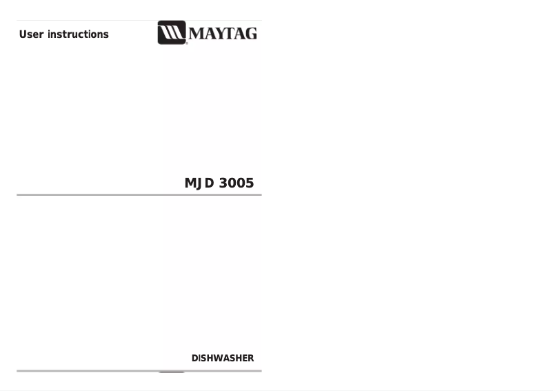 First page image of the manual for MJD3005AAS
