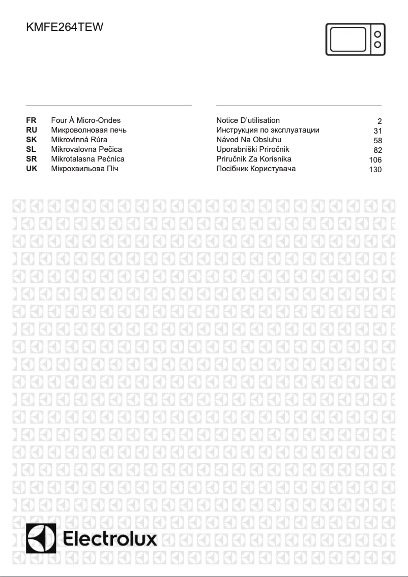 First page image of the manual for KMFE264TEW