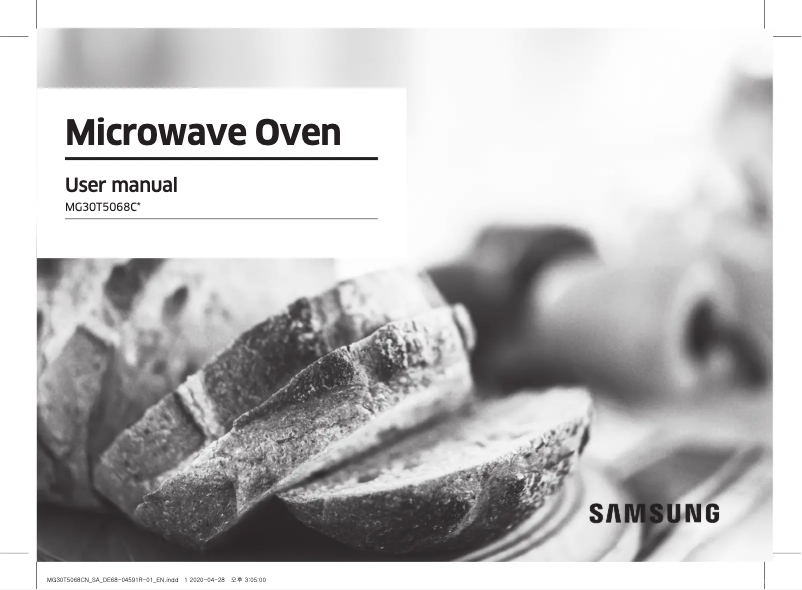 Page 1 of the manual User Manual Samsung MG30T5068CN