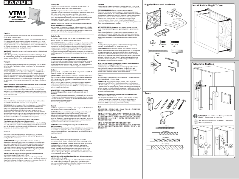 Page 1 of the manual User Manual Sanus VTM1