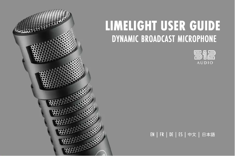 First page image of the manual for Limelight