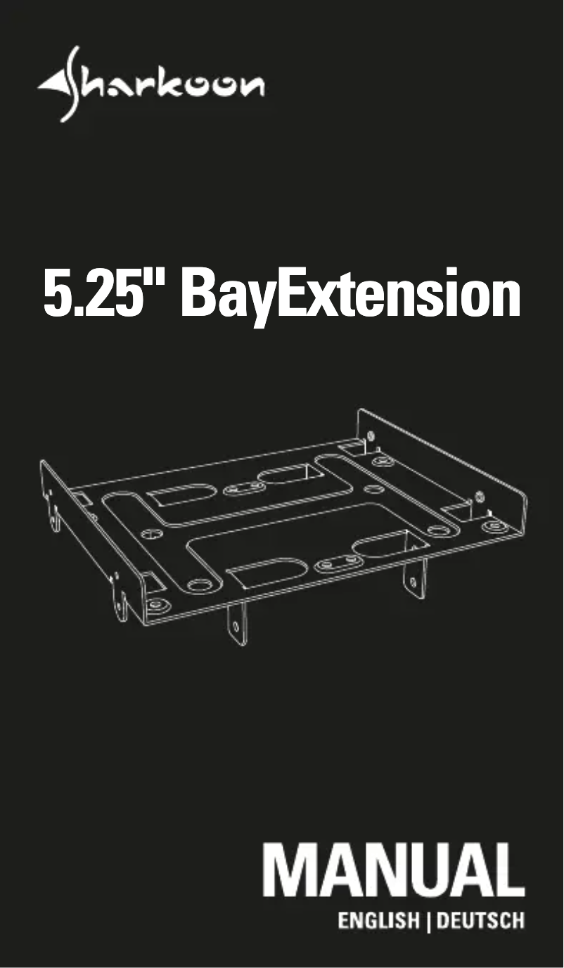 Page 1 of the manual User Manual Sharkoon 5.25" BayExtension