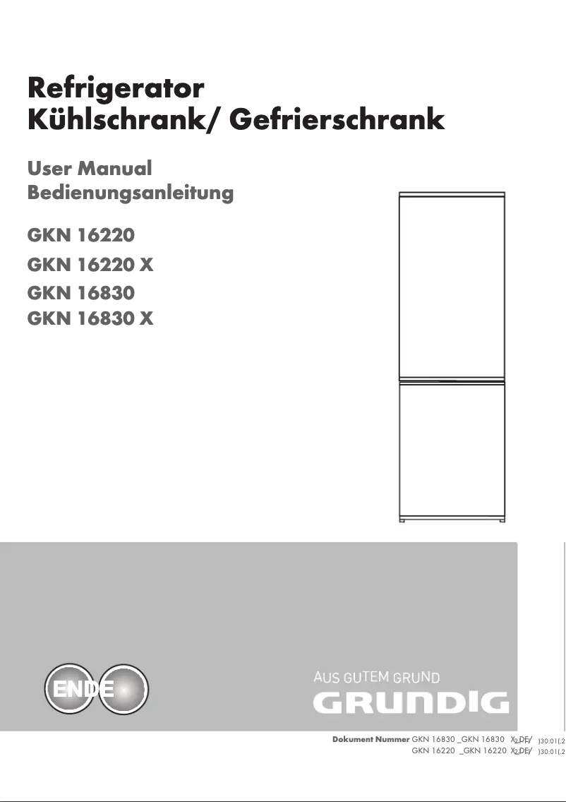 First page image of the manual for GKN 16220