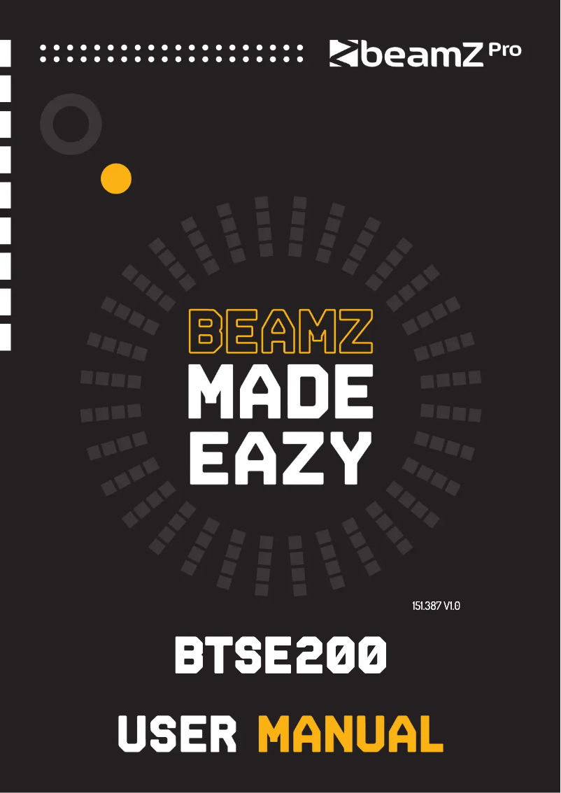 First page image of the manual for BTSE200