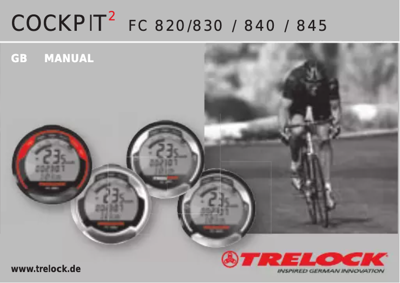 Page 1 of the manual User Manual Trelock FC 845