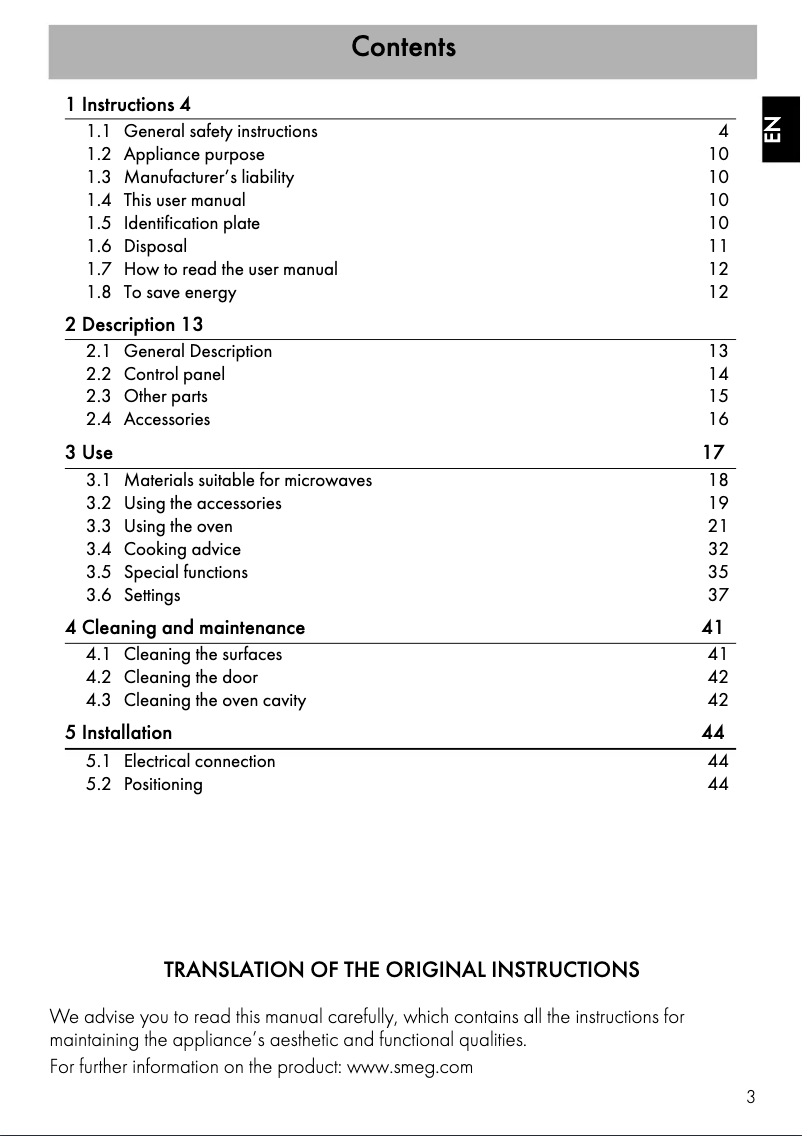 First page image of the manual for SFA4301MCN