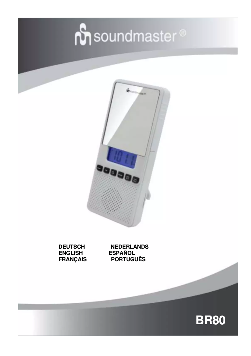 Page 1 of the manual User Manual Soundmaster BR80