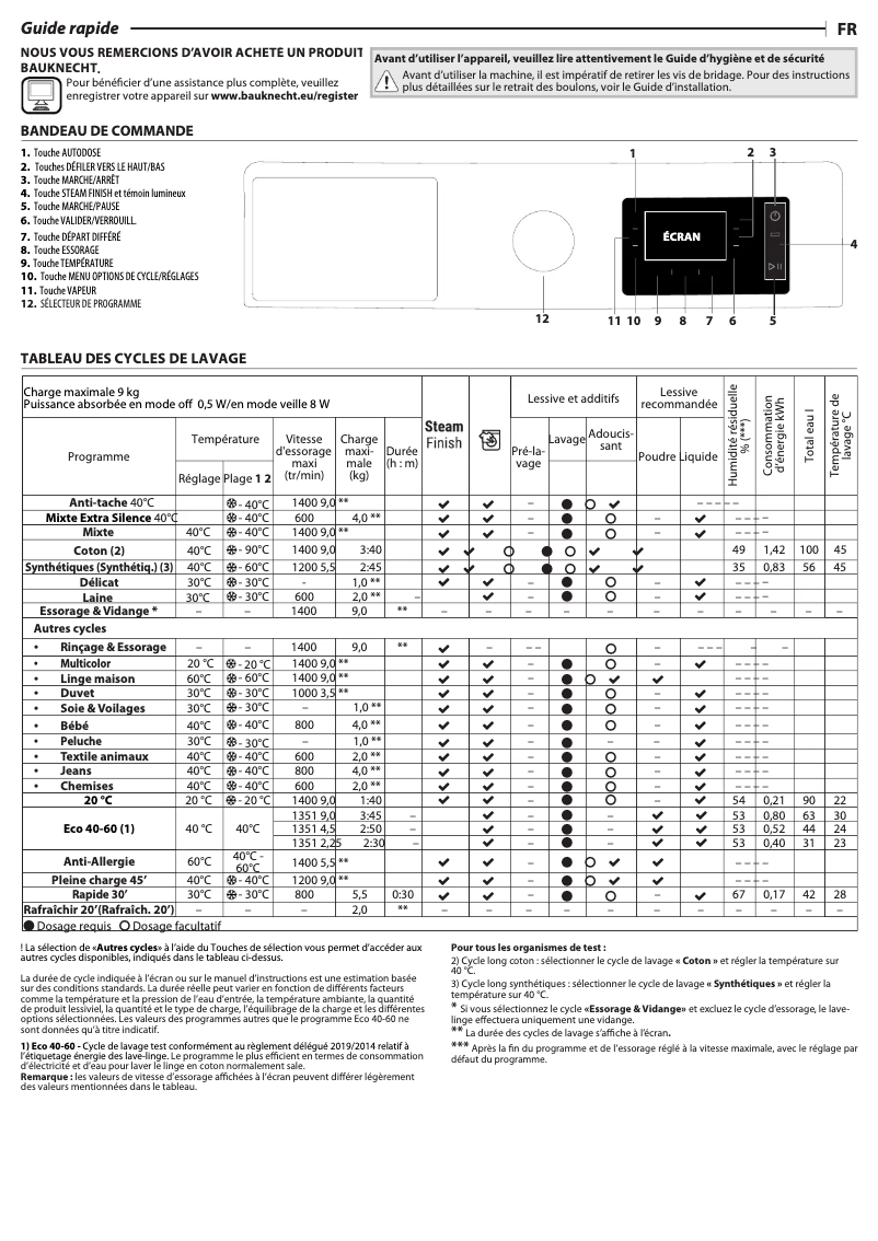 First page image of the manual for B7 W945WB CH