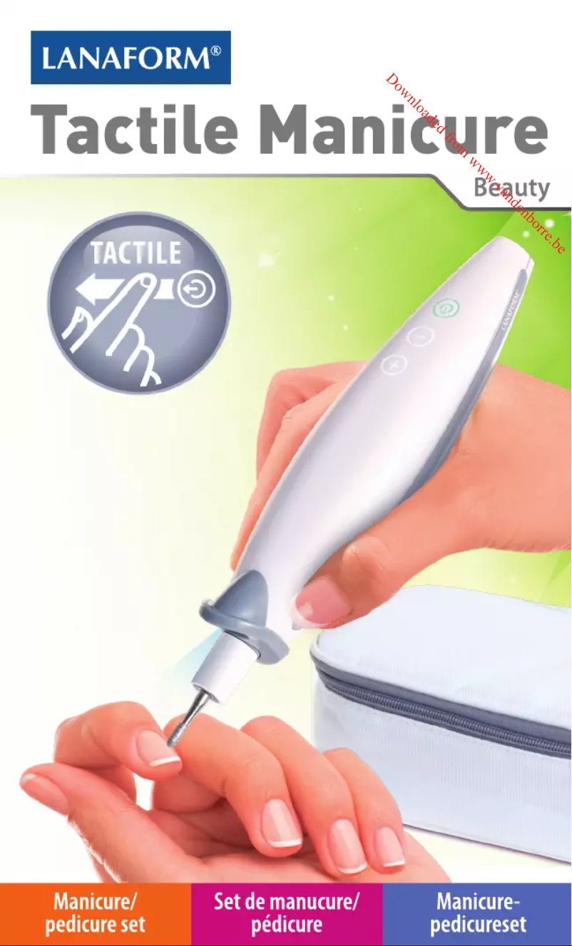 First page image of the manual for Tactile Manicure