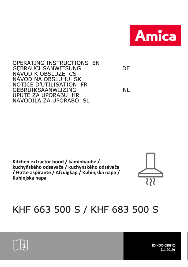 First page image of the manual for KHF 683 500 S