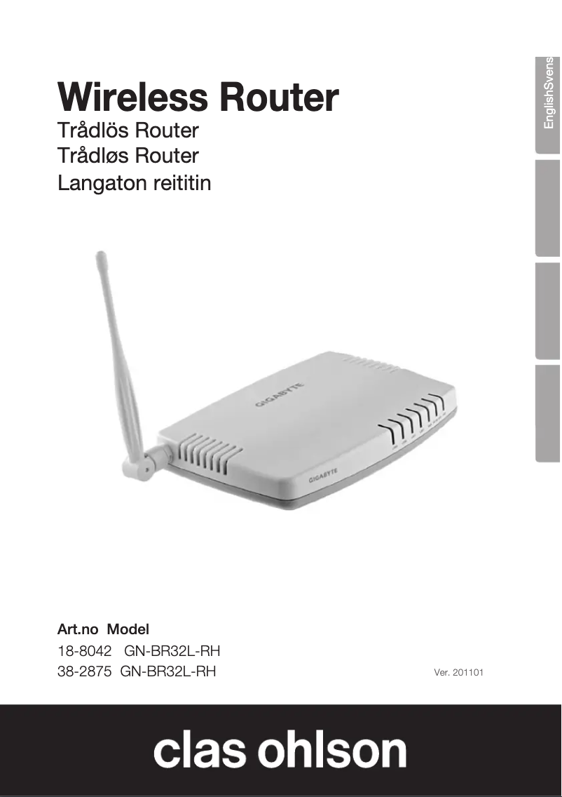 First page image of the manual for GN-BR32L-RH