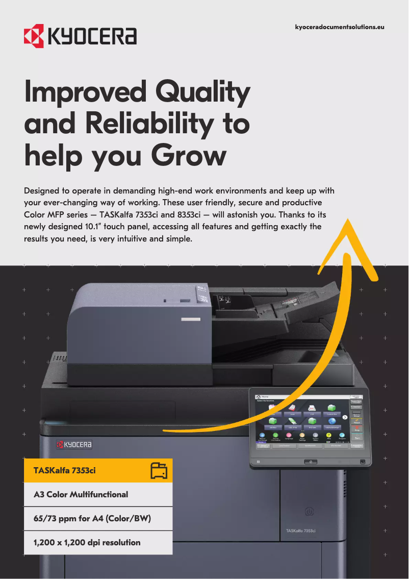 First page image of the manual for TASKalfa 7353ci