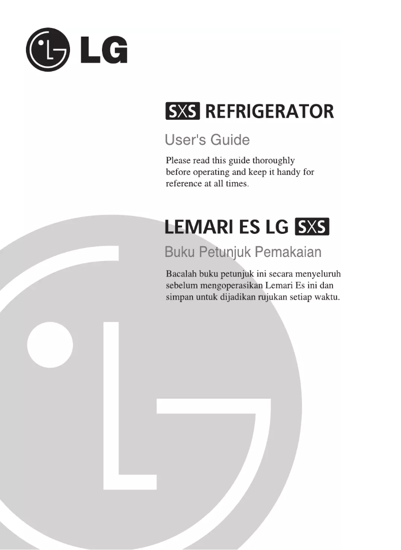 Page 1 of the manual User Manual LG GR-A217J