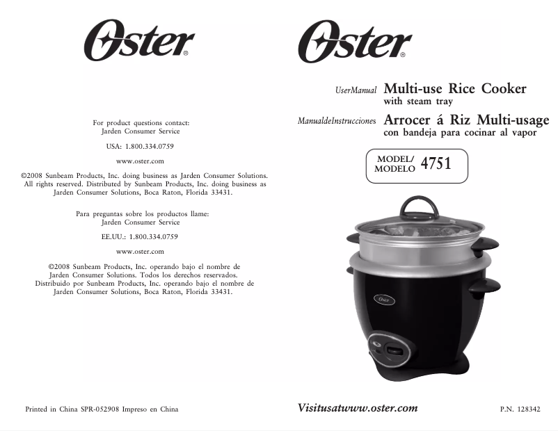 First page image of the manual for 4751