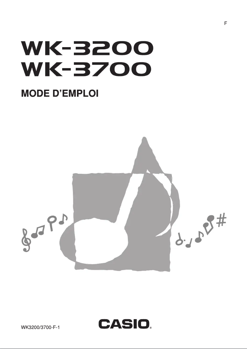 First page image of the manual for WK-3200