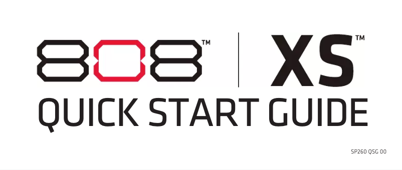 First page image of the manual for XS