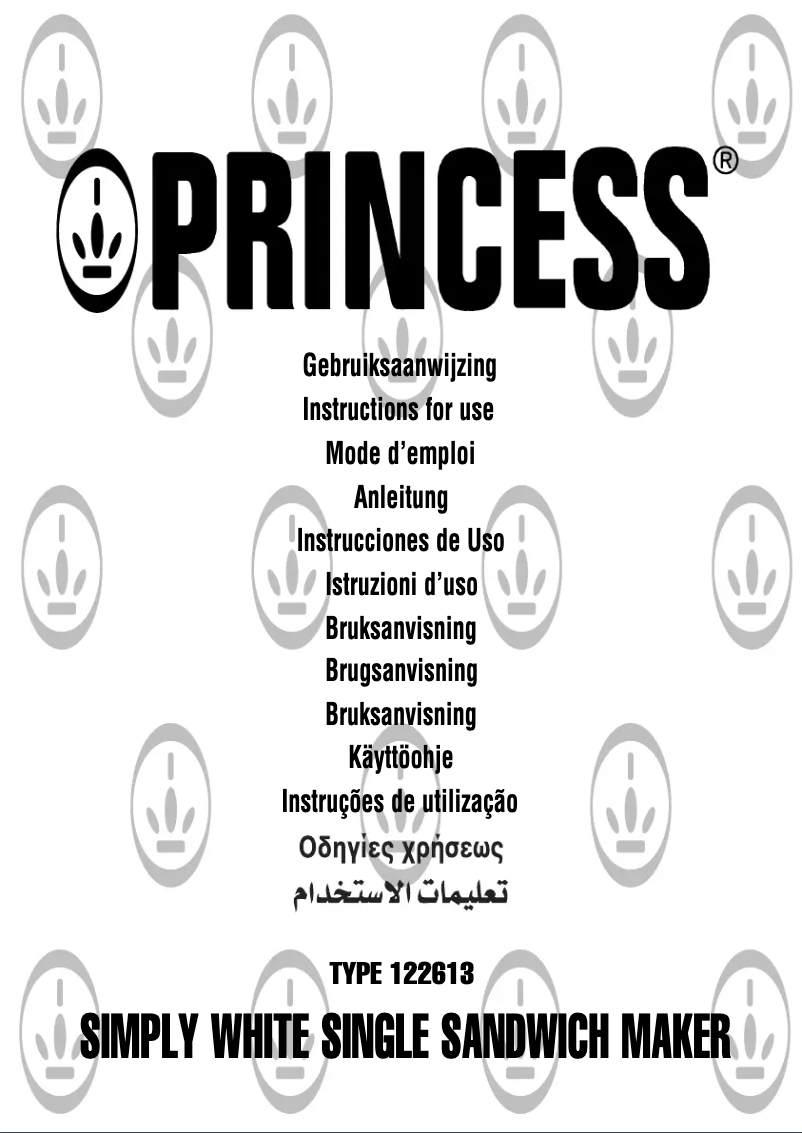 Page 1 de la notice Manuel utilisateur Princess 122613