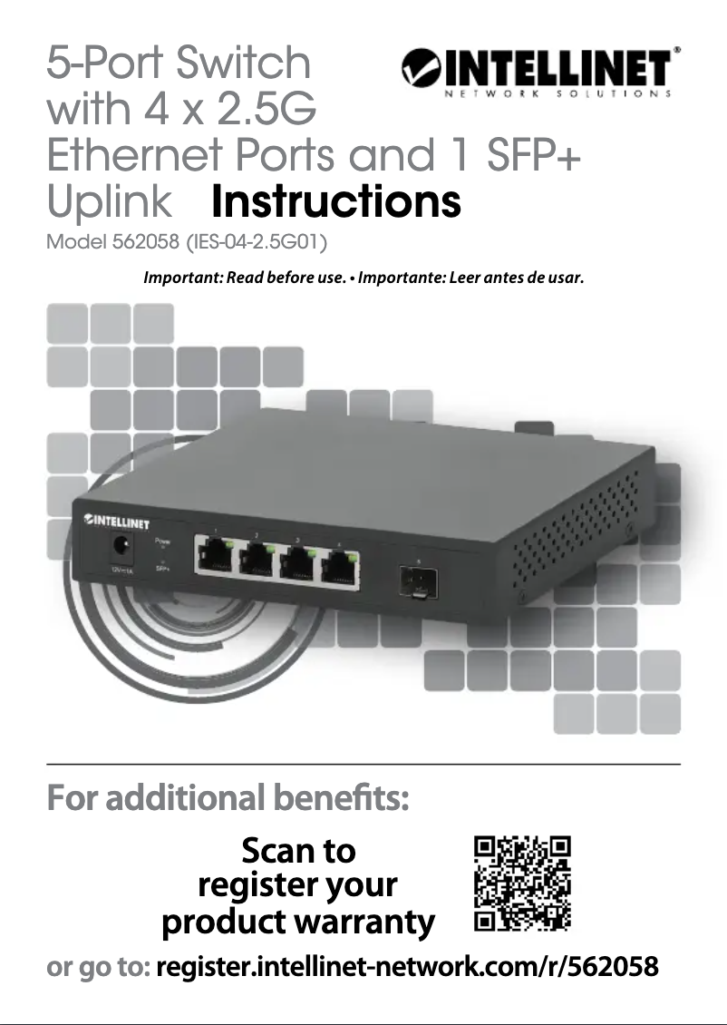 Page 1 of the manual User Manual Intellinet 562058