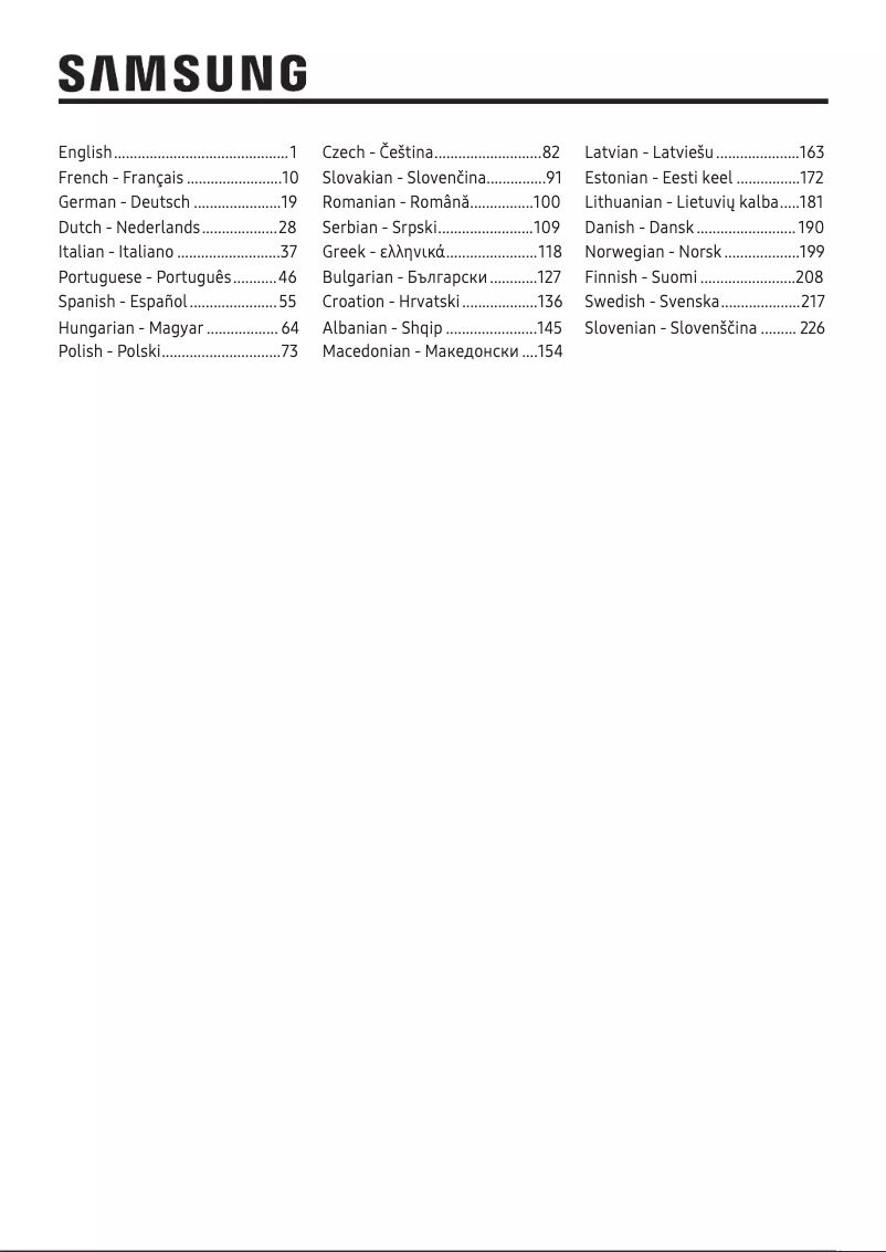 Page 1 of the manual User Manual Samsung RS64R5341M9
