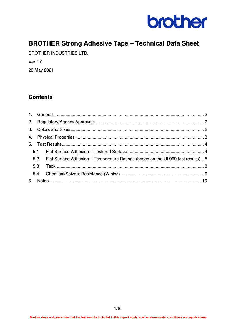 First page image of the manual for P-Touch D800W