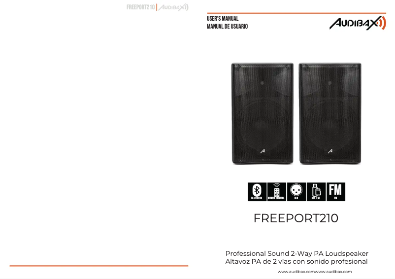 Page 1 of the manual User Manual Audibax Freeport 210