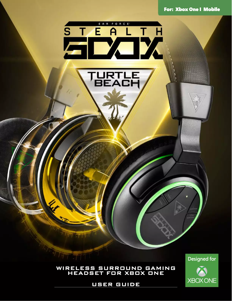 Page 1 of the manual User Manual Turtle Beach TB023707