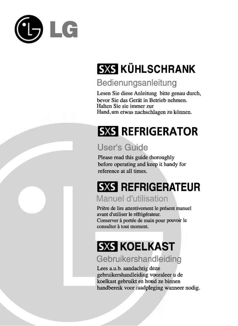 Page 1 of the manual User Manual LG GR-B207GBCA
