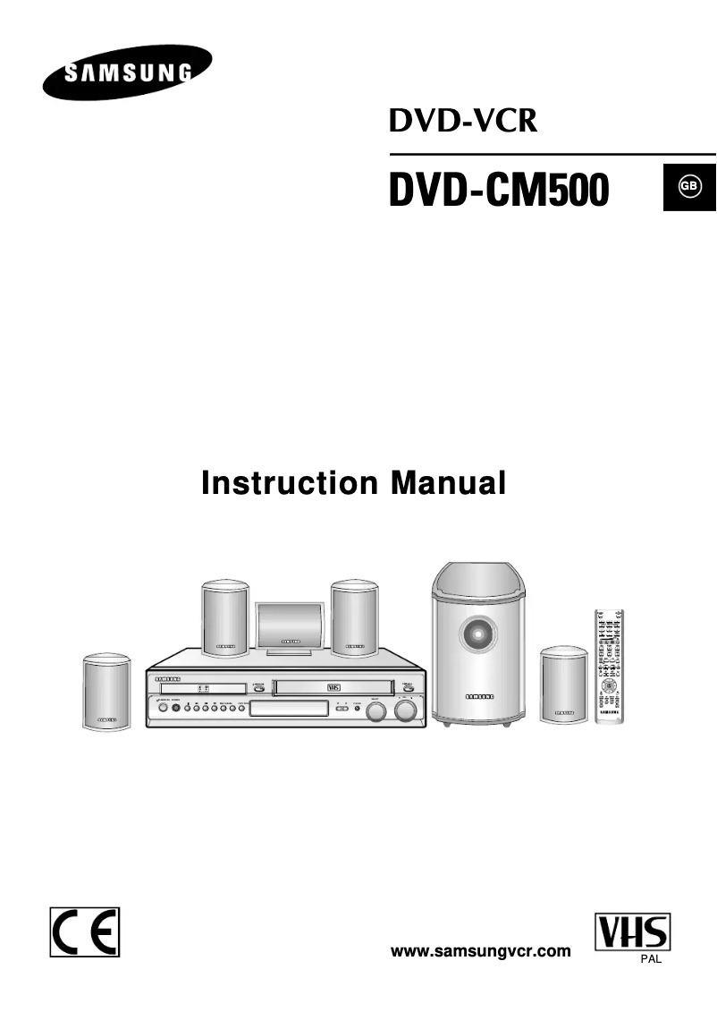 Page 1 of the manual User Manual Samsung DVD-CM500