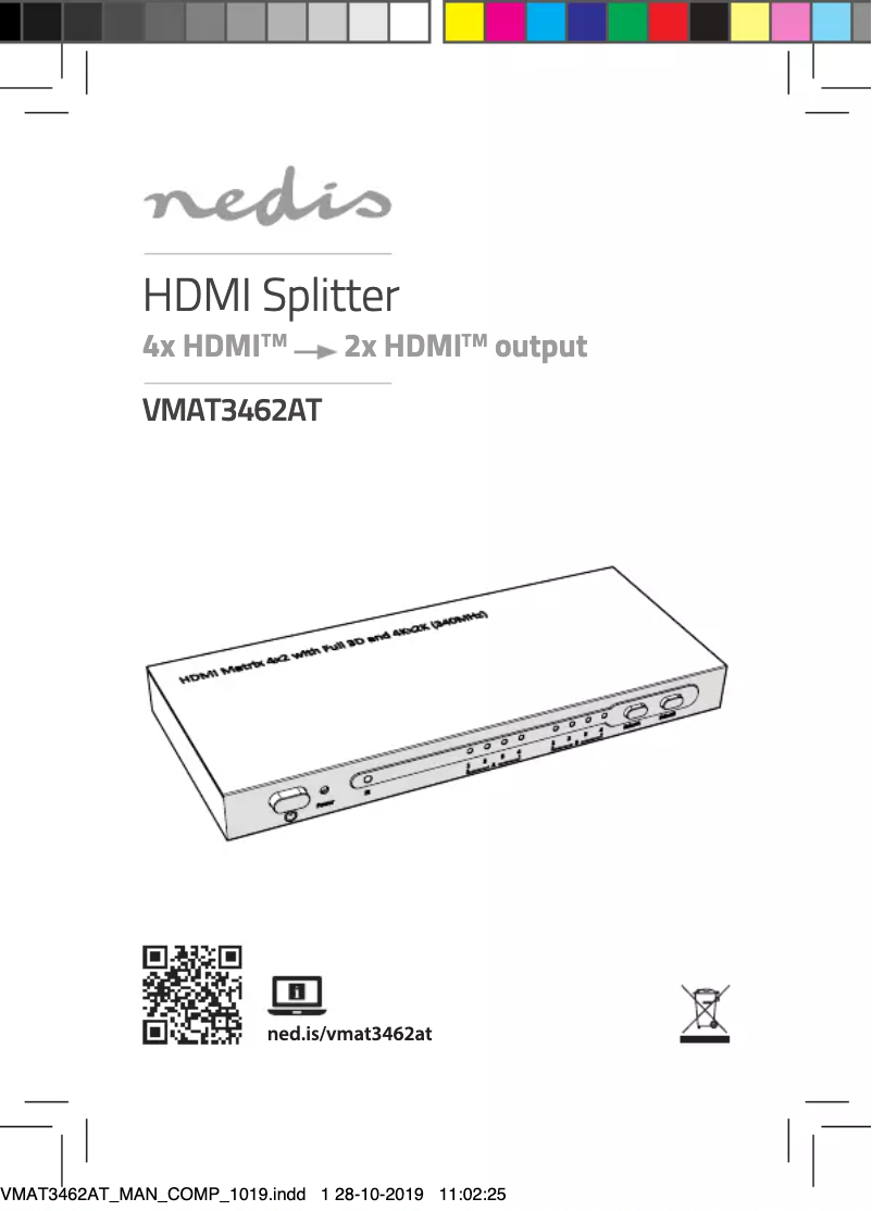 First page image of the manual for VMAT3462AT