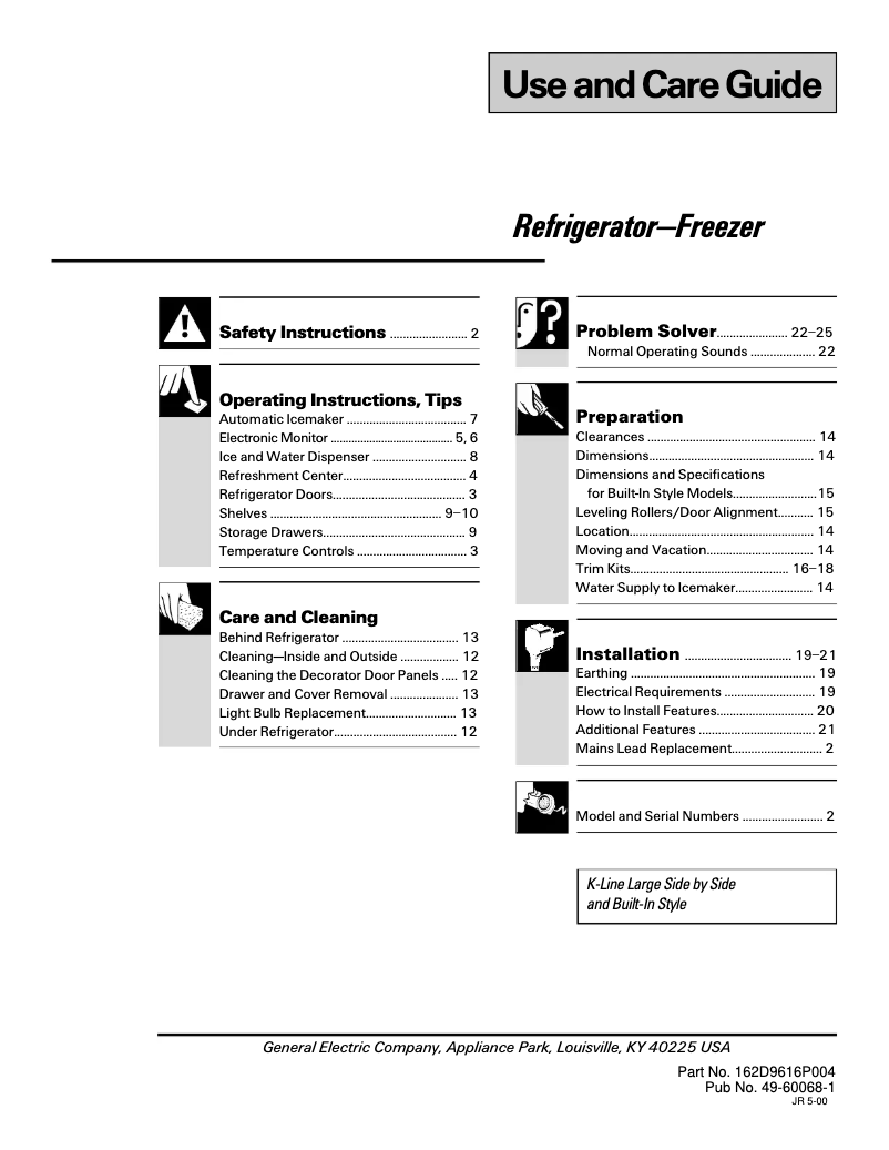 Page 1 of the manual User Manual RCA MSK28PFDAA