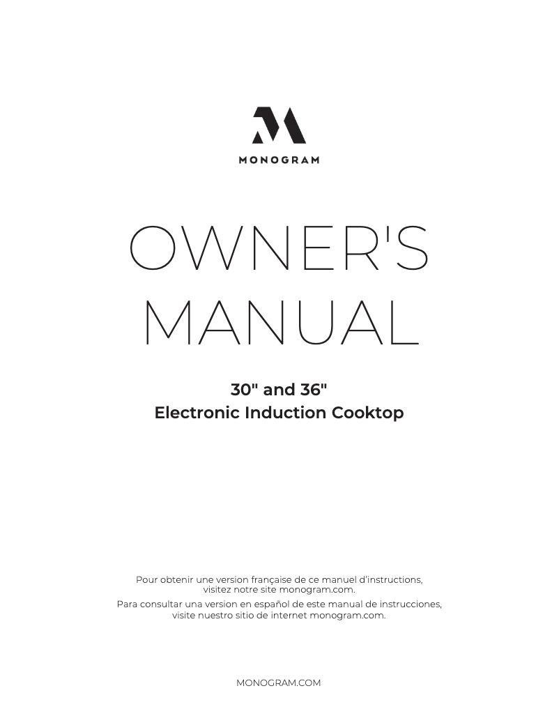 First page image of the manual for ZHU36RDTBB