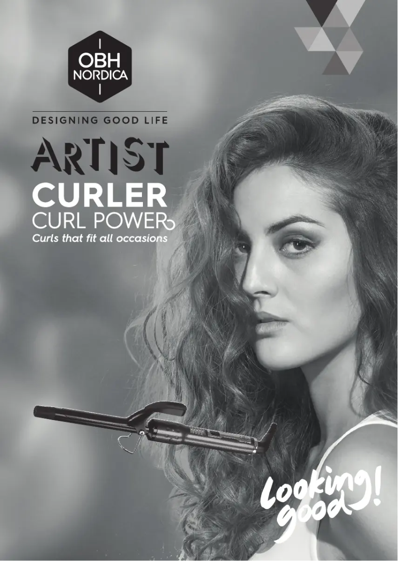 Page 1 of the manual User Manual OBH Nordica Artist Curl Power 5835