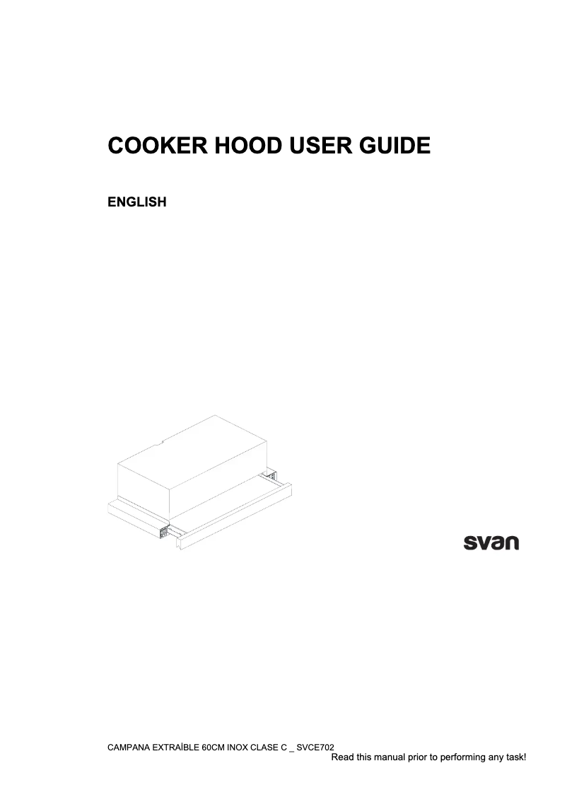 Page 1 of the manual User Manual SVAN SVCE702