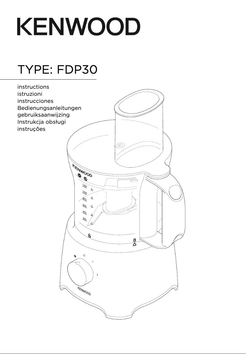 Page 1 of the manual User Manual Kenwood MultiPro Compact FDP301