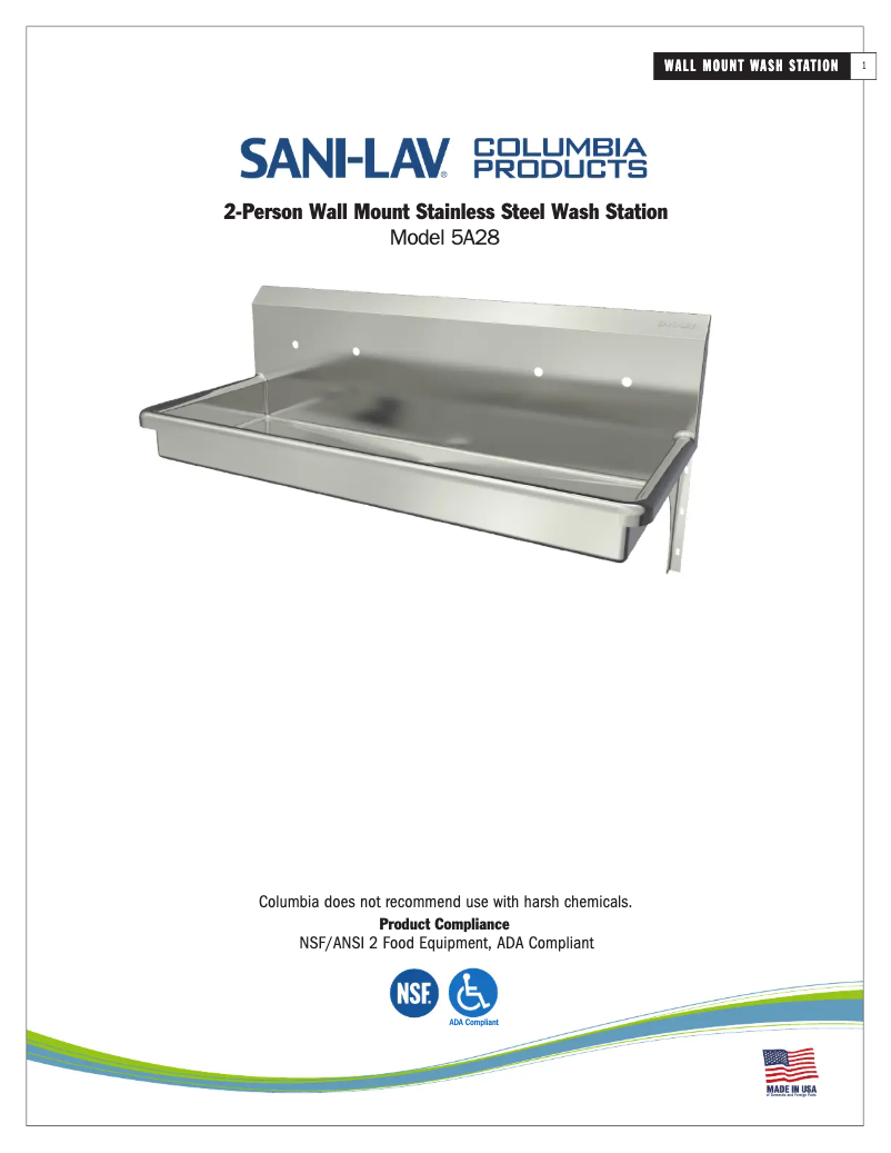 First page image of the manual for 5A28