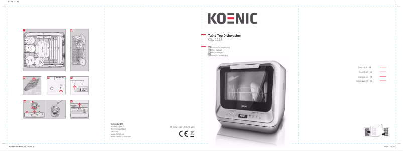 First page image of the manual for KDW 1112