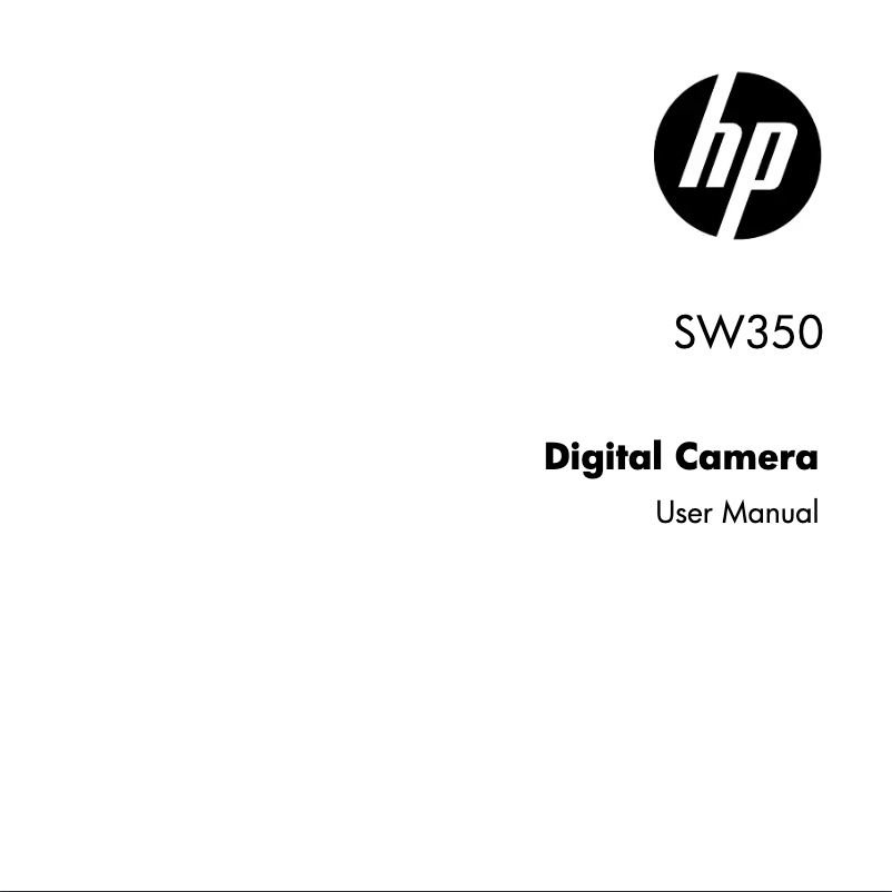 Page 1 of the manual User Manual HP SW350