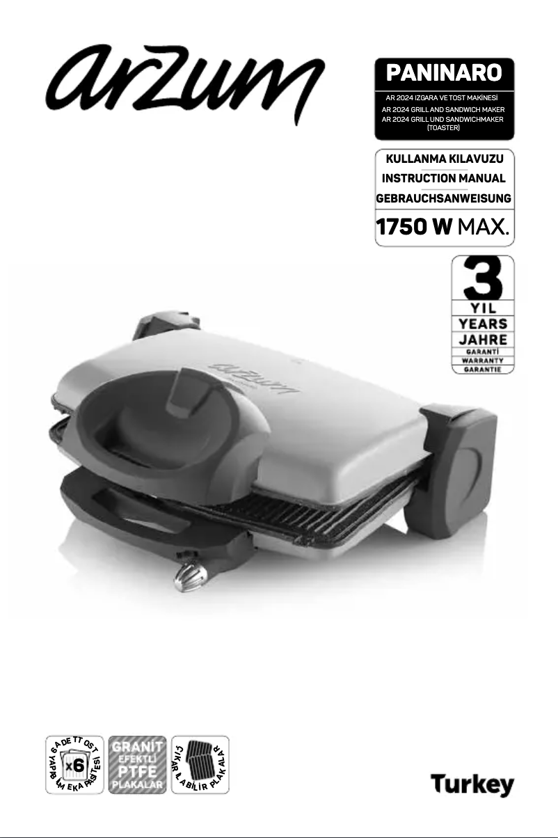 Image de la première page du manuel de l'appareil AR2024