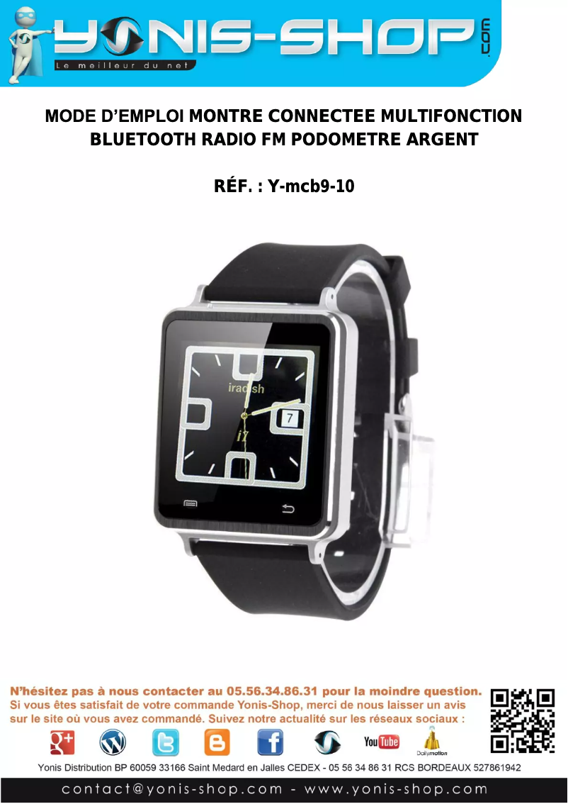 First page image of the manual for Y-MCB10