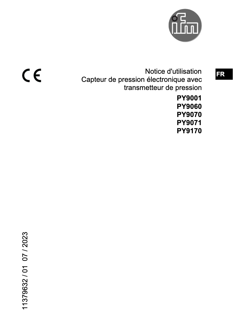 First page image of the manual for PY9170