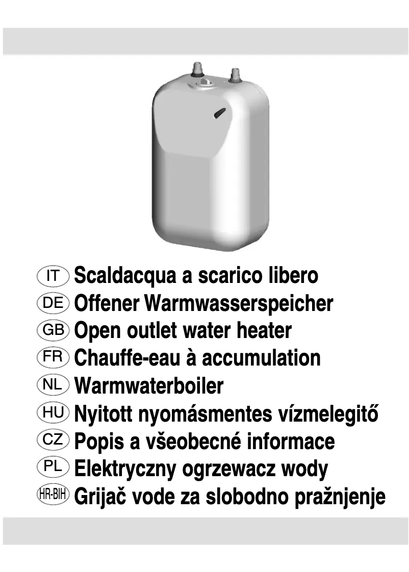 First page image of the manual for Piccolo