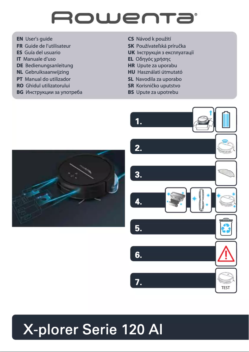 Page 1 of the manual User Manual Rowenta X-Plorer Serie 120 RR7877WH