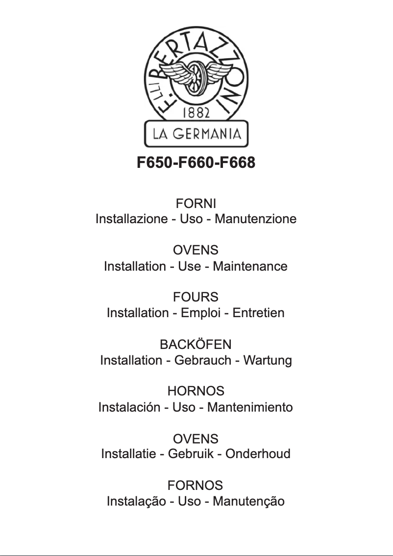 First page image of the manual for F668