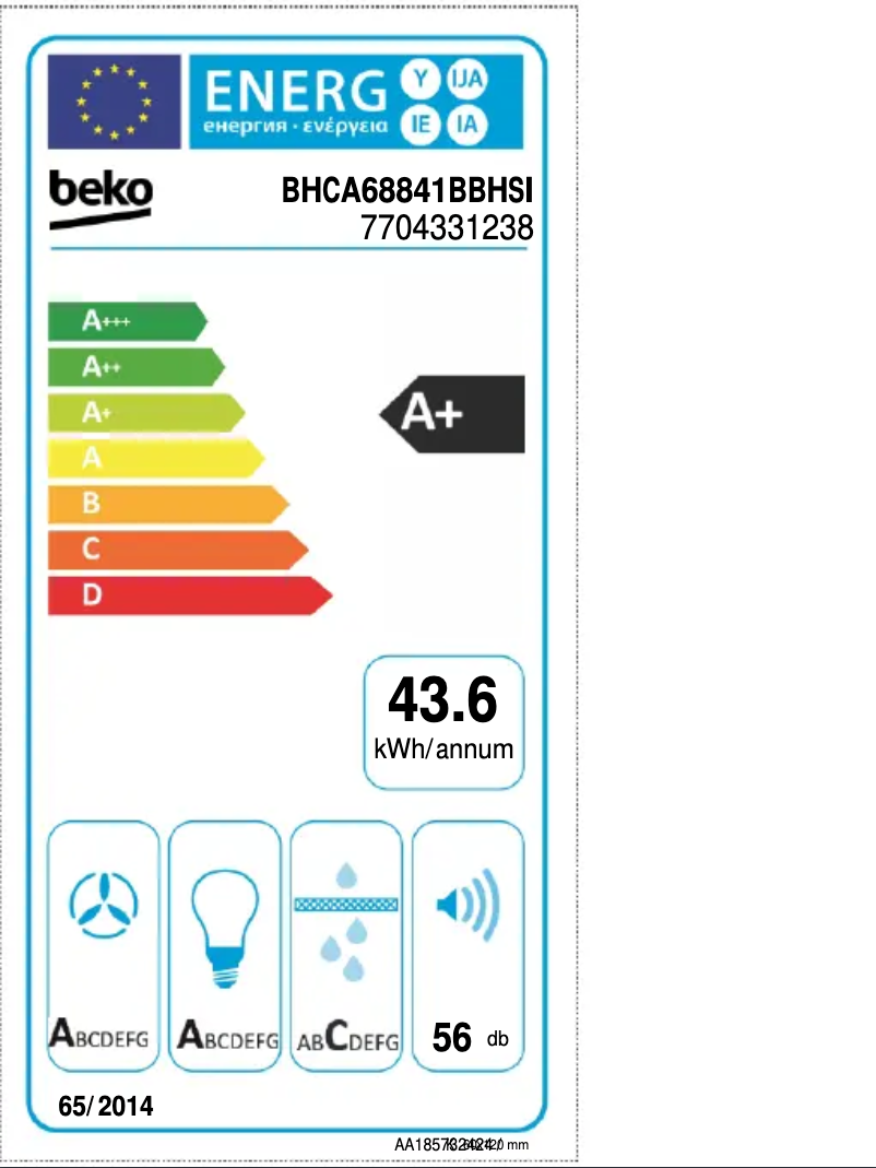 First page image of the manual for BHCA68841BBHSI