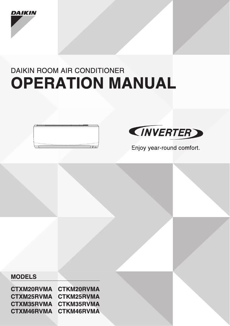 First page image of the manual for CTKM71RVMA
